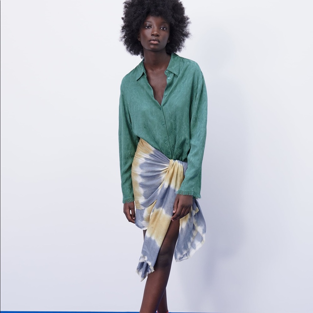 Zara jacquard shirt